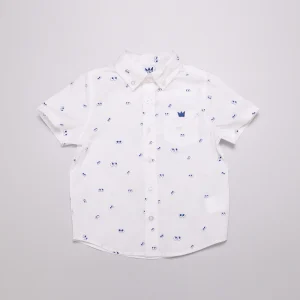 Camisa con estampado de ojos azules YM109417