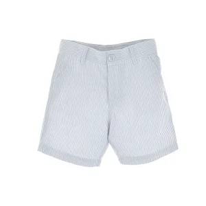 Bermuda con rayas blancas y azules YM108799