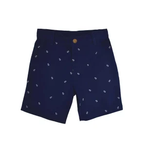 Bermuda Azul Marino Con Estampado YM108775