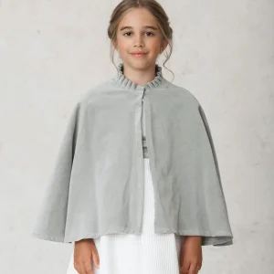 Capa Paula en terciopelo gris YM112380