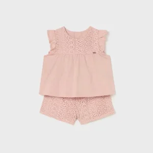 Conjunto 2 Piezas Croché Better Cotton Bebé Rubor Mayoral