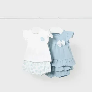 Conjunto 4 piezas Better Cotton recién nacido Cristal Mayoral