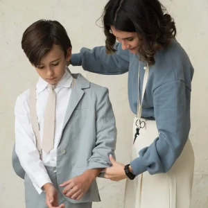 Corbata de lino de niño YM112492