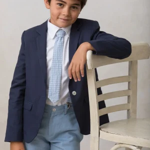 Corbata de cuadros azules YM112491