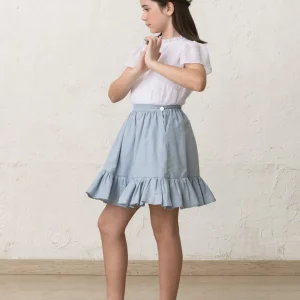 Falda Laura de lino YM112721