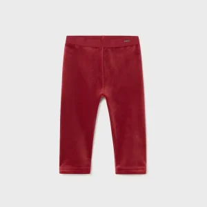 Legging Básico Terciopelo Bebé Guinda Mayoral