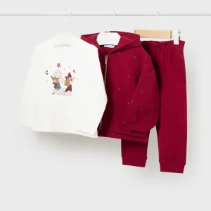 Chándal Con Camiseta Bebé Guinda Mayora
