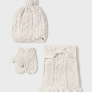 Conjunto 3 Piezas Bufanda Bebé Milk Mayoral